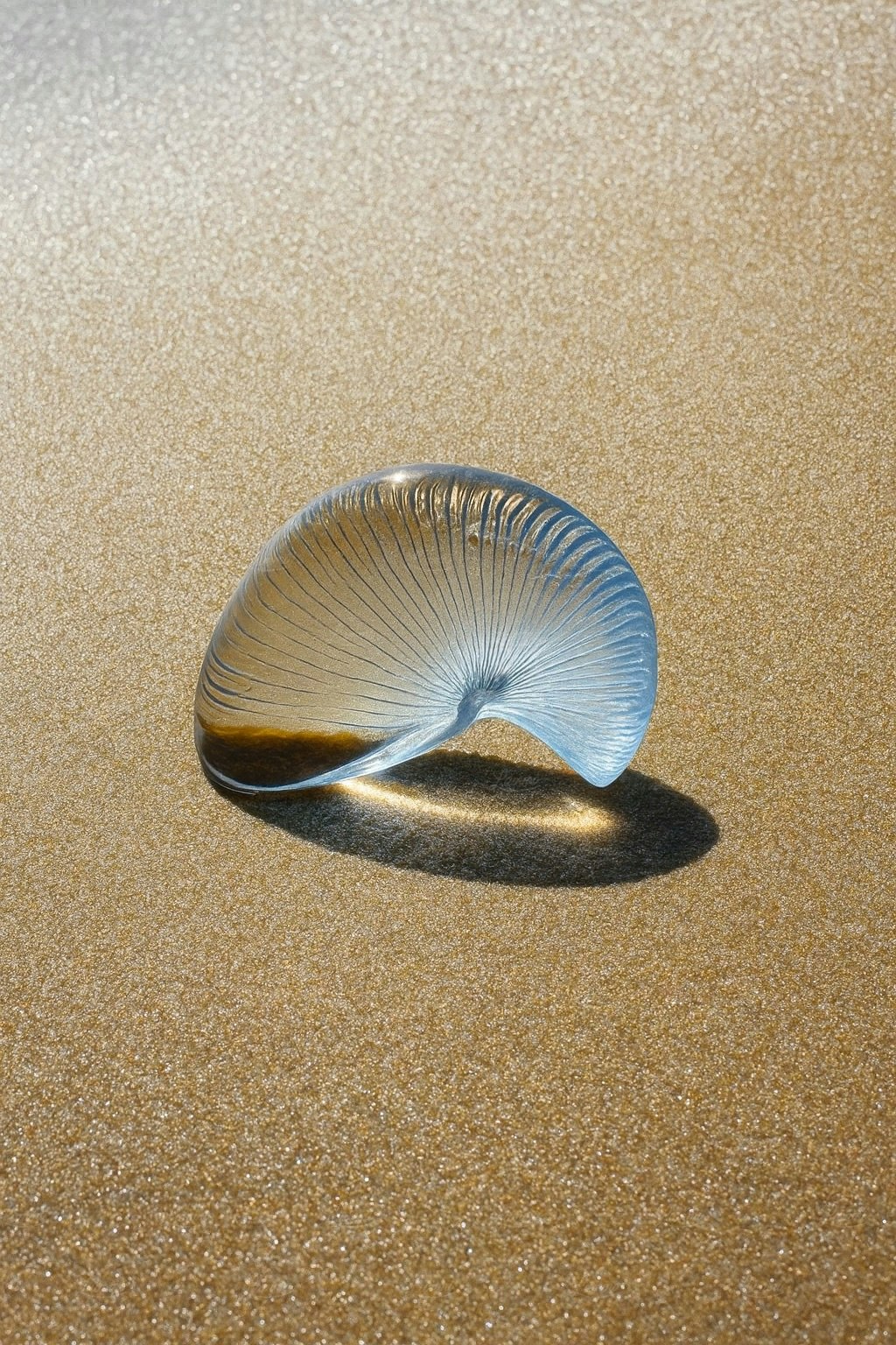Translucent Shell on Sand Photo on Lummi