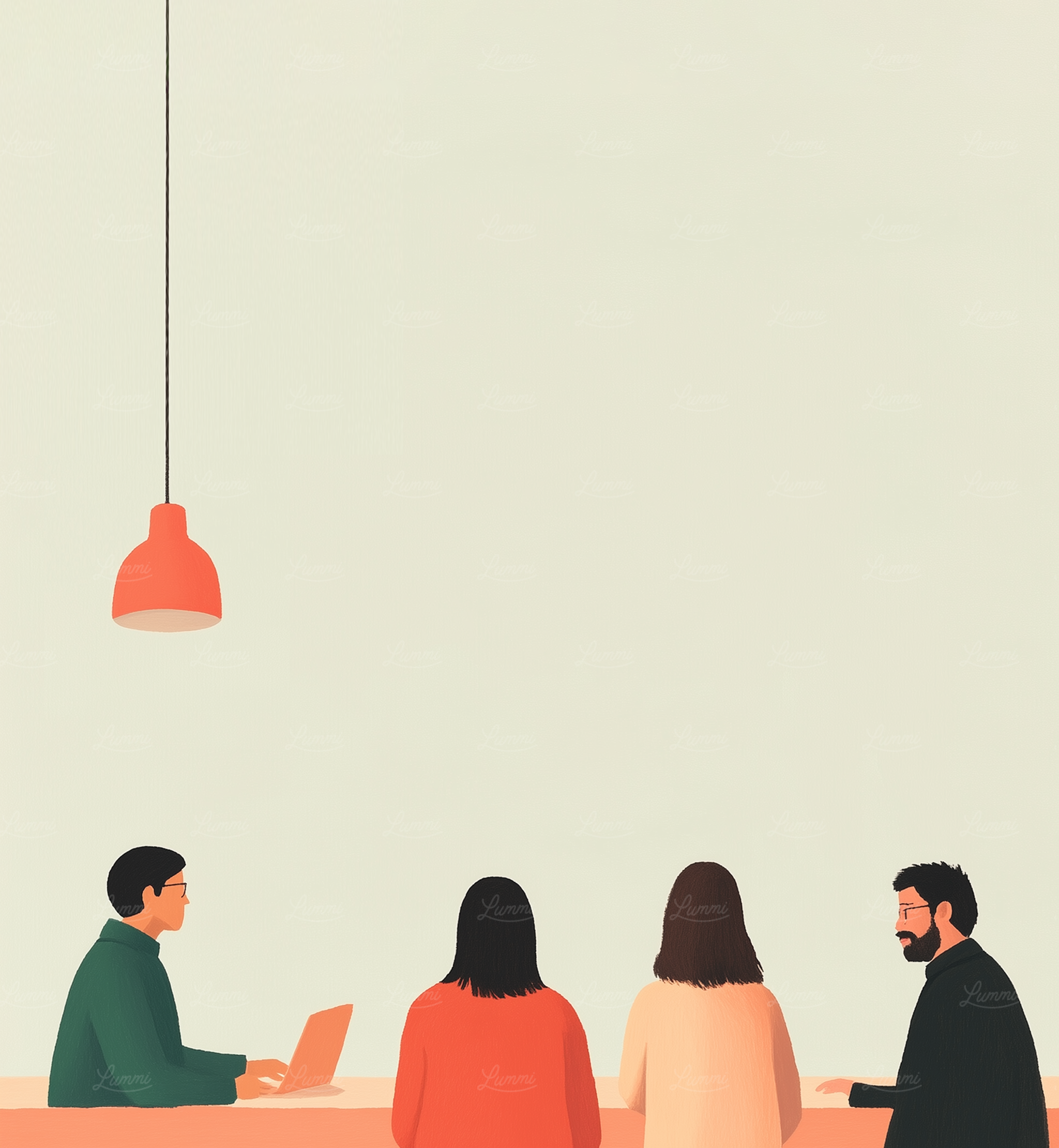 Calm Collaborative Meeting Illustration Illustration On Lummi