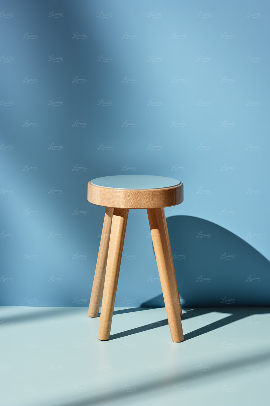 Serenity Modern Wooden Stool Photo on Lummi