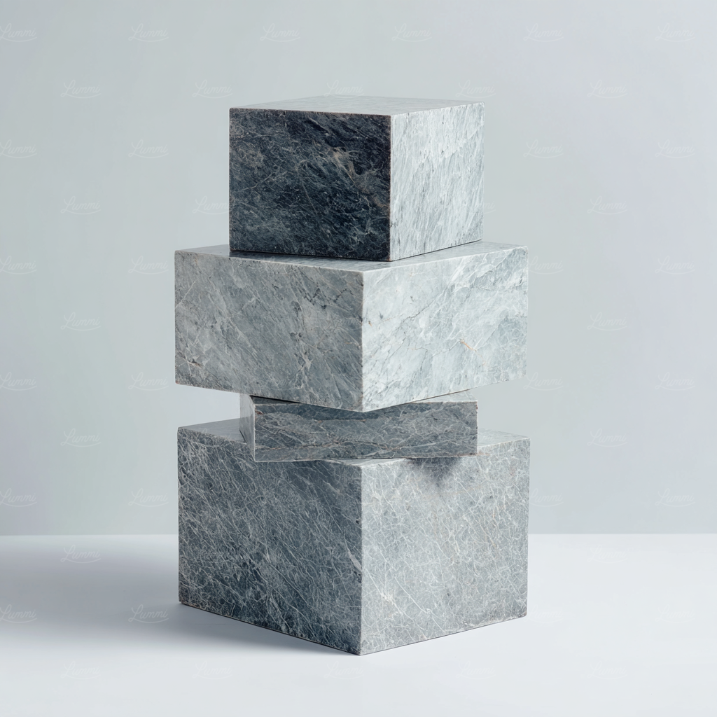 Stacked Marble Cubes Photo on Lummi